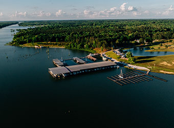 Midway Marina aerial