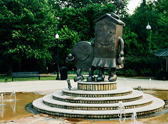 Statue in park